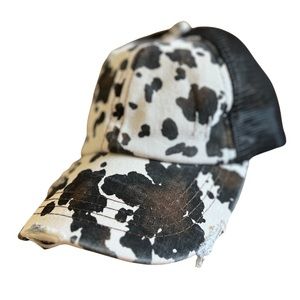 CC Ponycap Messy High Bun Ponytail Adjustable Mesh Trucker Baseball Cap